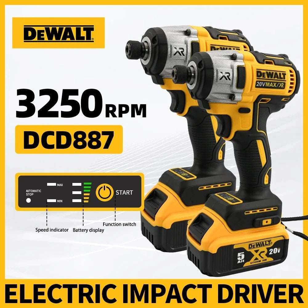 DCD887 20V Lithium - Ion Brushless Cordless Impact Drill & Screwdriver