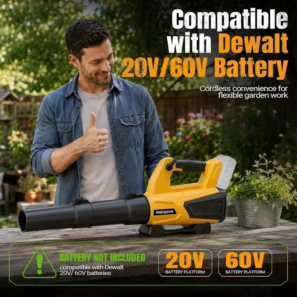 Cordless Leaf Blower for DEWALT 20V MAX Battery, 480 CFM / 130 MPH Brushless Dus