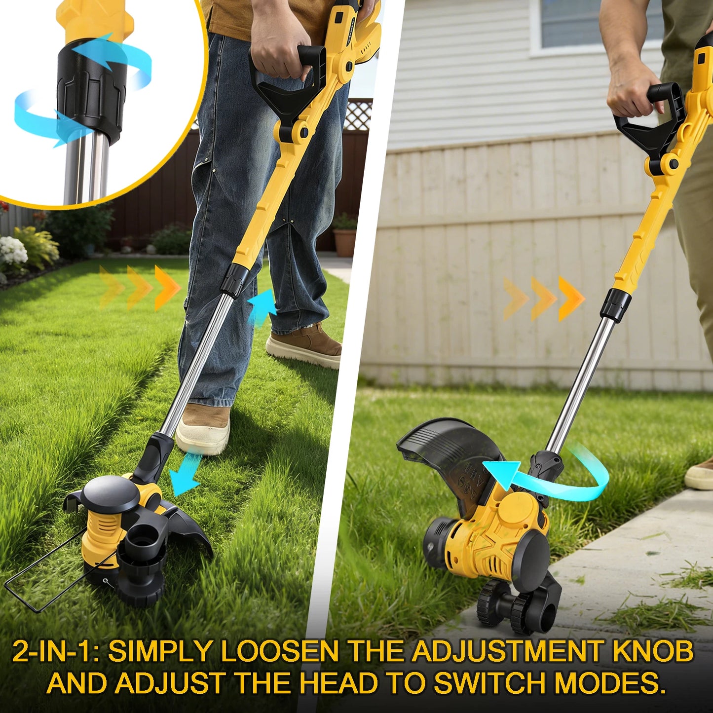 For DEWALT 20V Battery 12in. Cordless String Trimmer&Edger Brushless Weed Wacker
