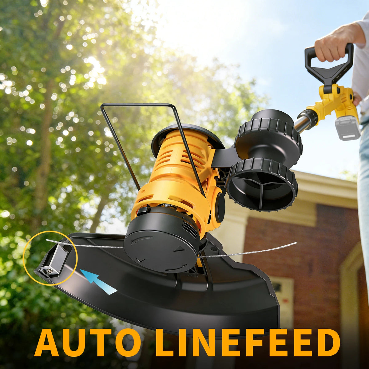 For DEWALT 20V Battery 12in. Cordless String Trimmer&Edger Brushless Weed Wacker