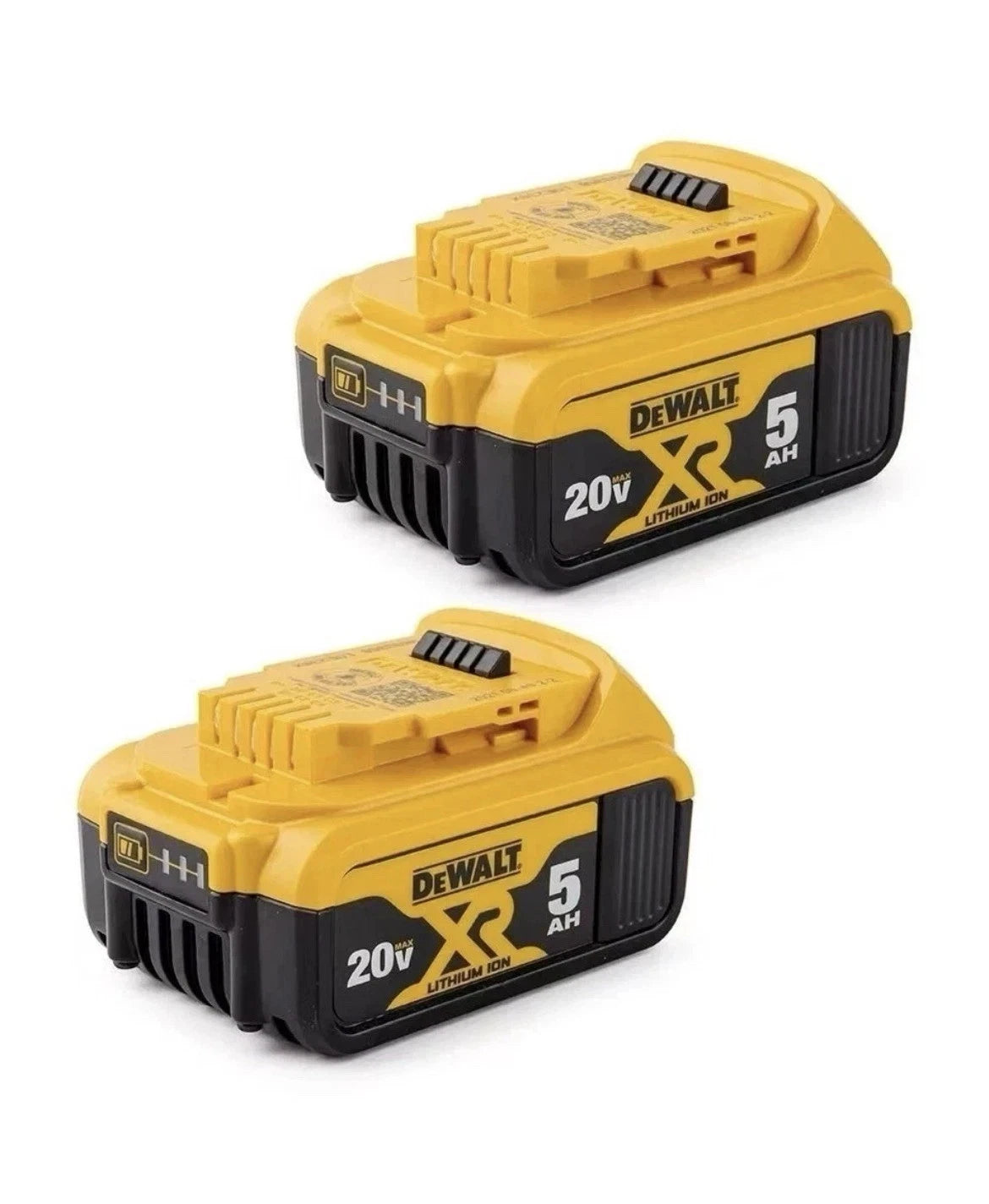 2 Pack DEWALT DCB205-2 20V Max XR 5.0Ah Lithium-Ion Batteries NEW!